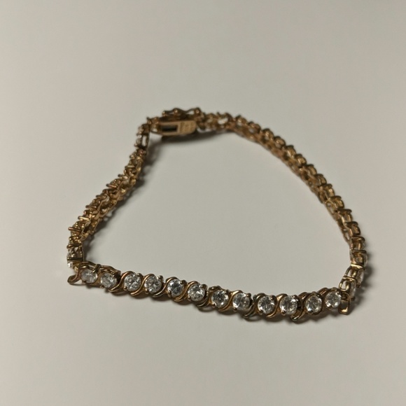 Vintage Jewelry - 💍Vintage Sterling Silver CZ Tennis Bracelet